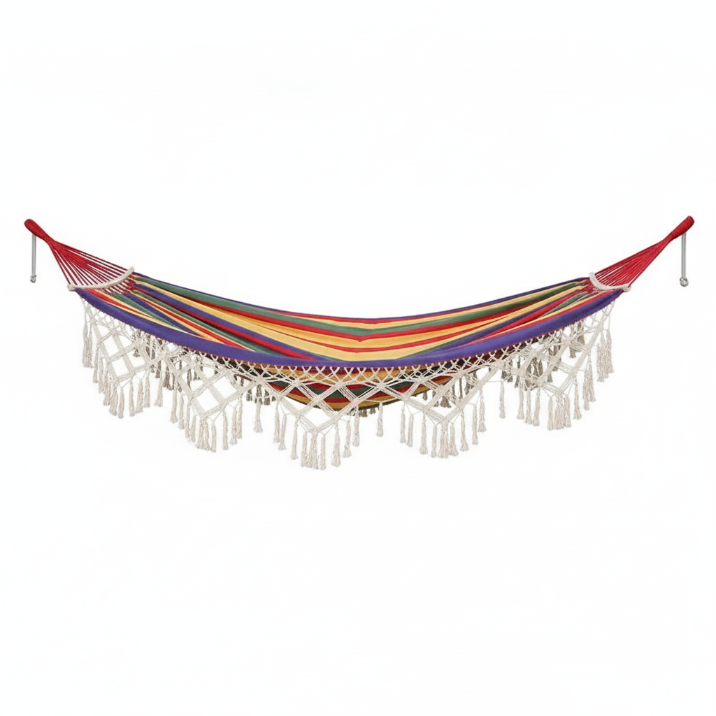 Bohemian Double Hammock with Tassels