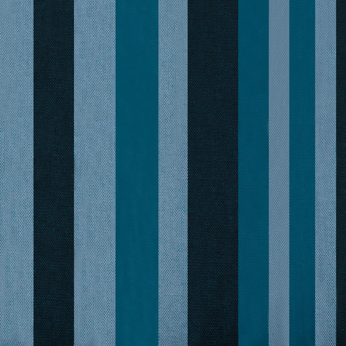 Close up of blue striped hammock fabric texture
